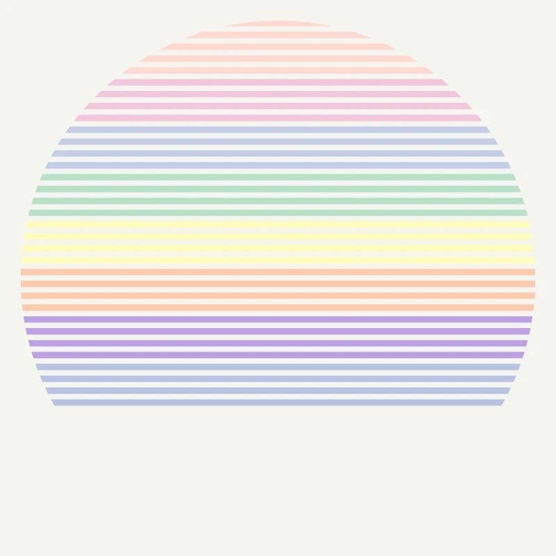 Retro rainbow pastel colors symbol shape