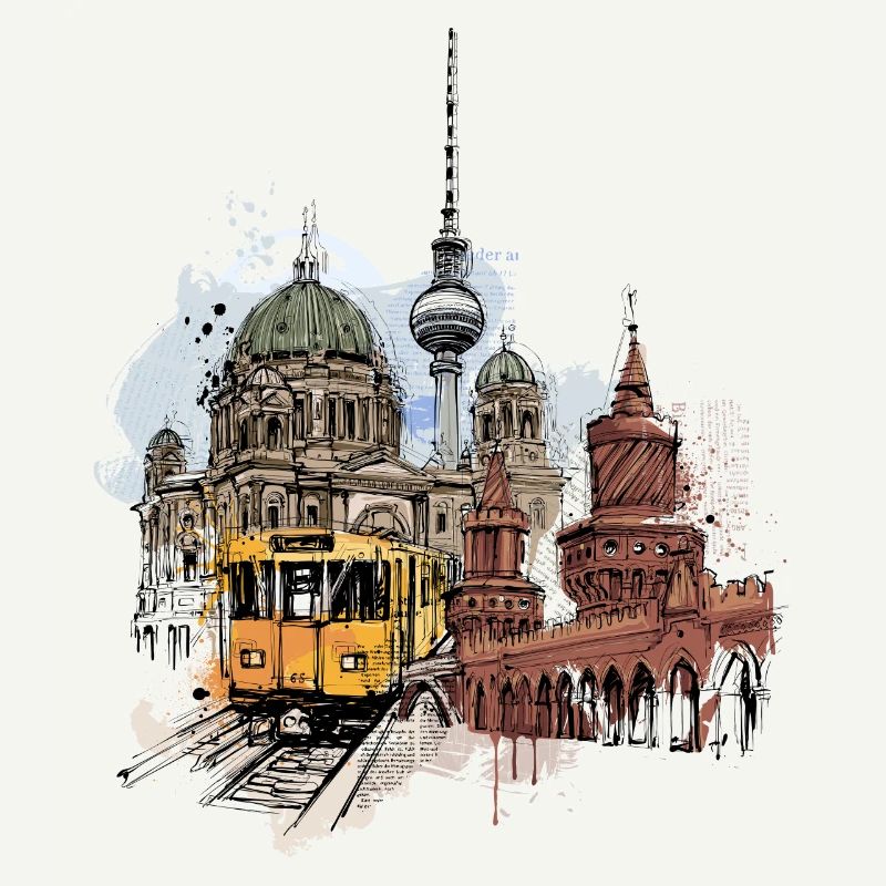 Collage du métro de Berlin