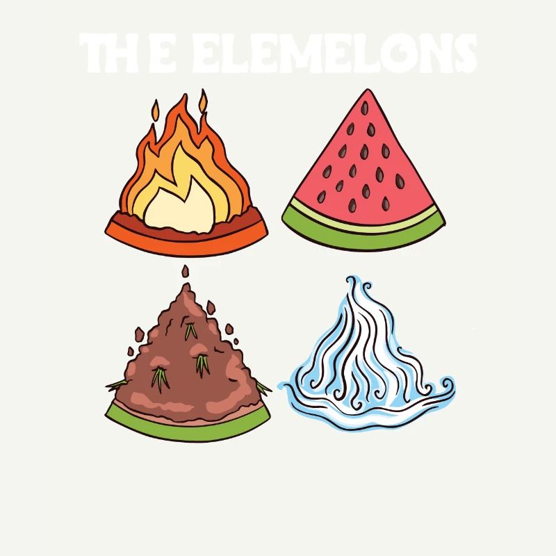 Les melons Elemelons dans les quatre éléments
