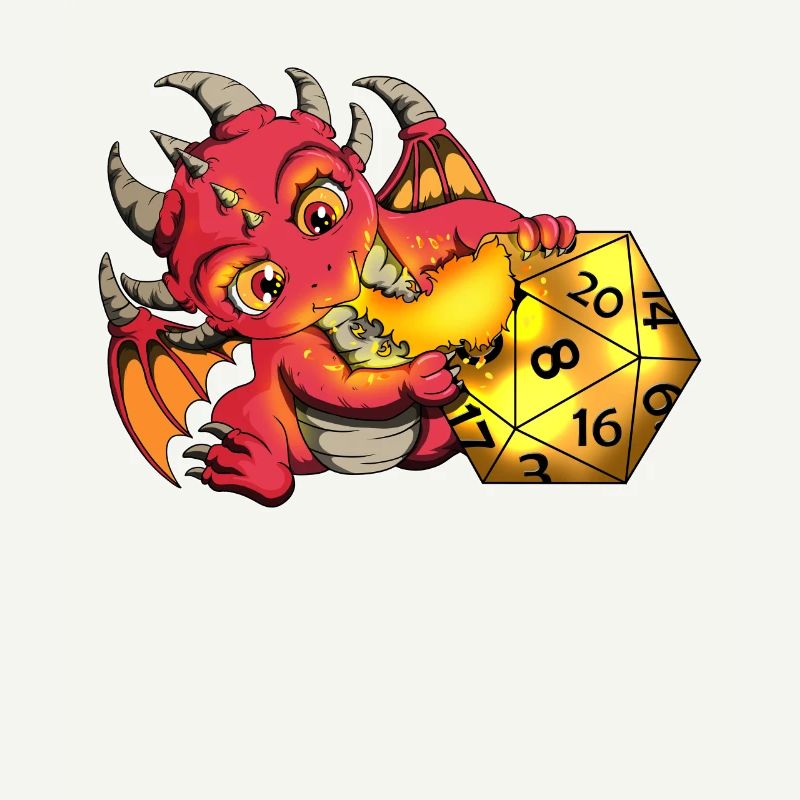Computer Game Design RPG Lover Fan Dragon Motif