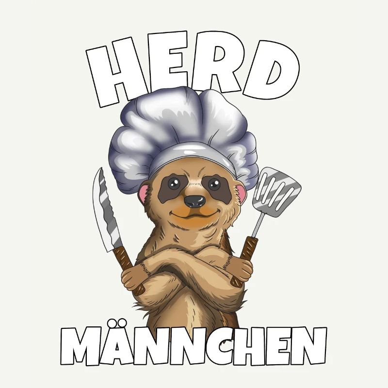 Erdmännchen Herd Männchen Küchenoutfit Kochmotiv