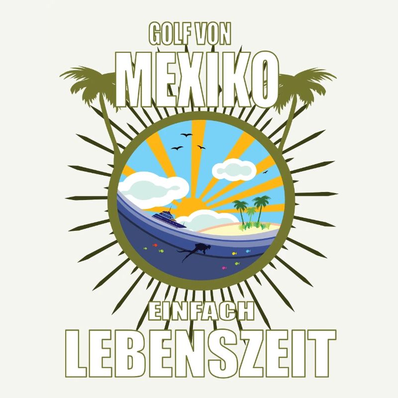Golf von Mexiko, einfach Lebenszeit Urlaubs Design