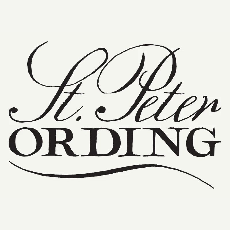 Sankt Peter Ording lettering black