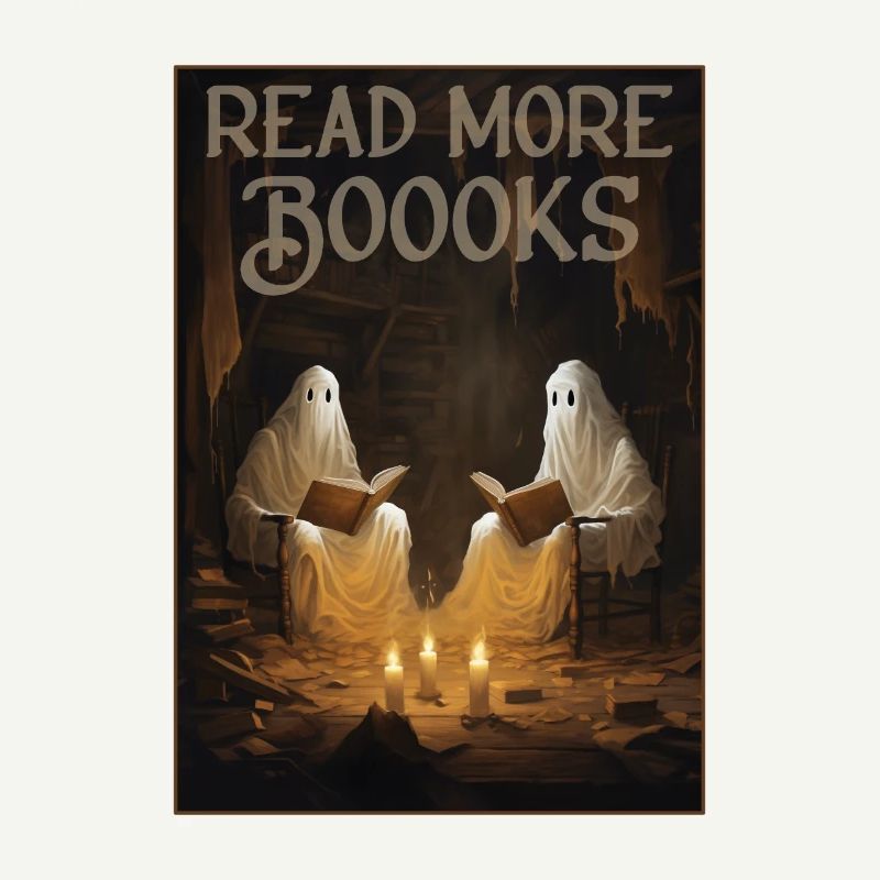 Groovy Read More Boooks Geist Halloween