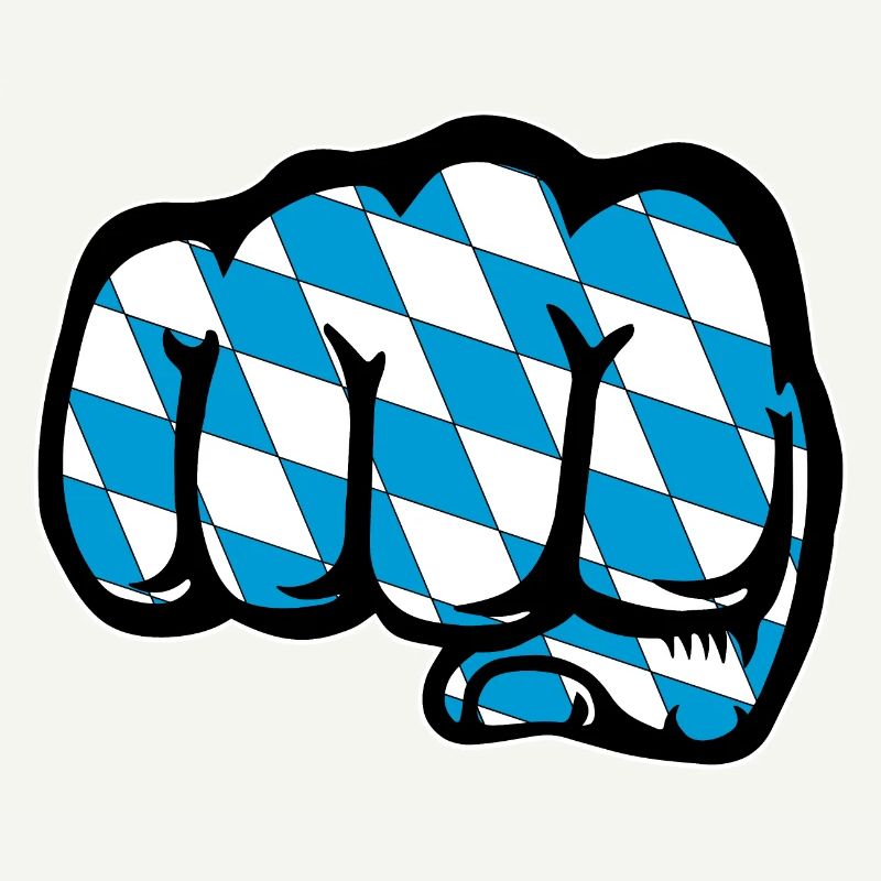 Bayern Flagge Faust Symbol