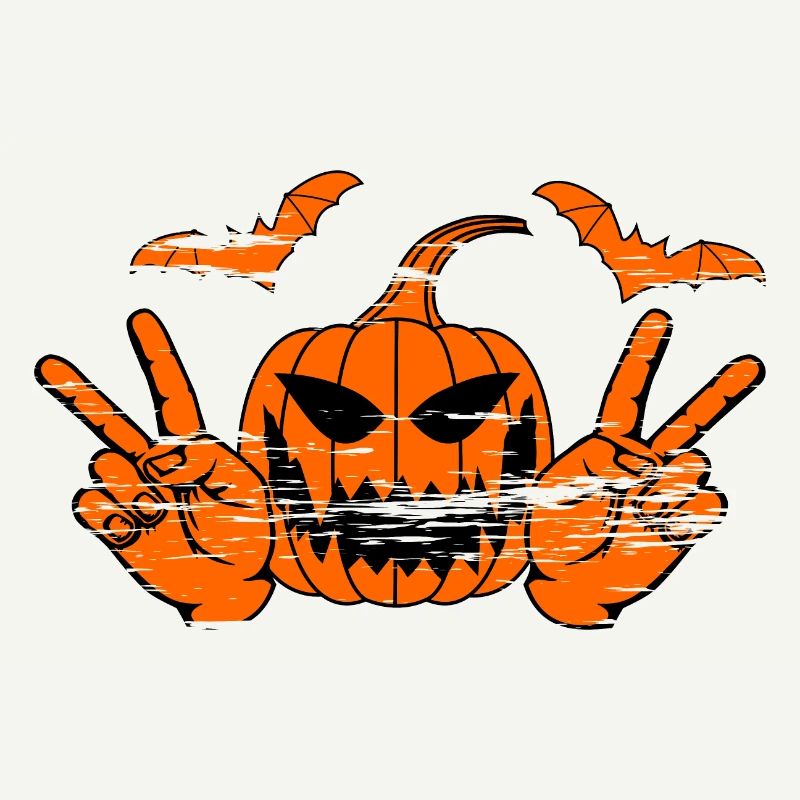 Helloween Frieden Victory Hand Symbol used