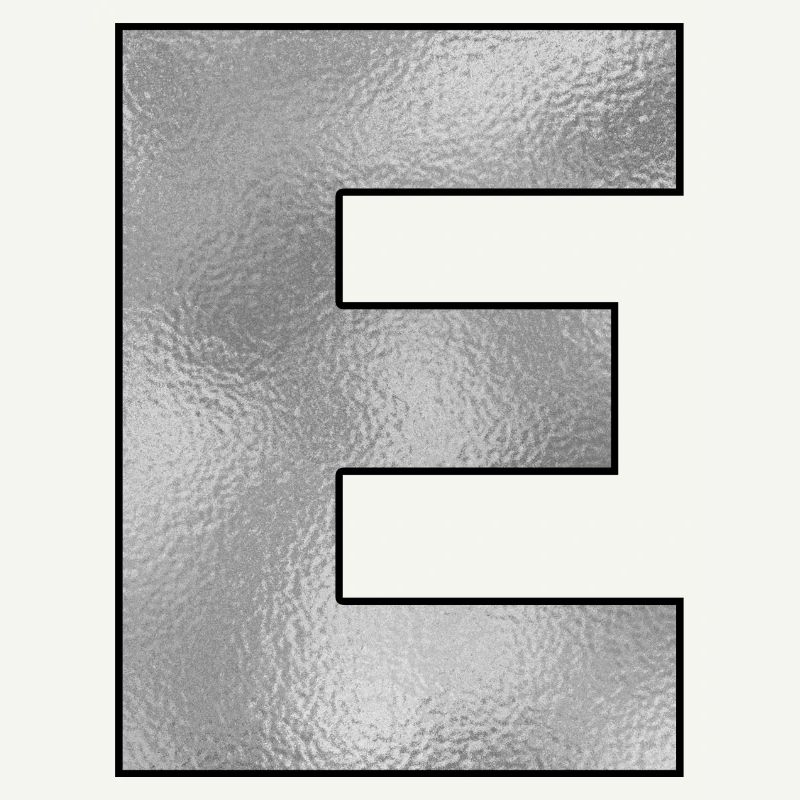 Lettre E Argent