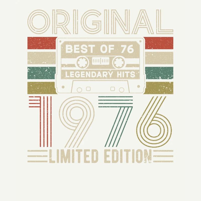 Vintage Geburtstag 1976