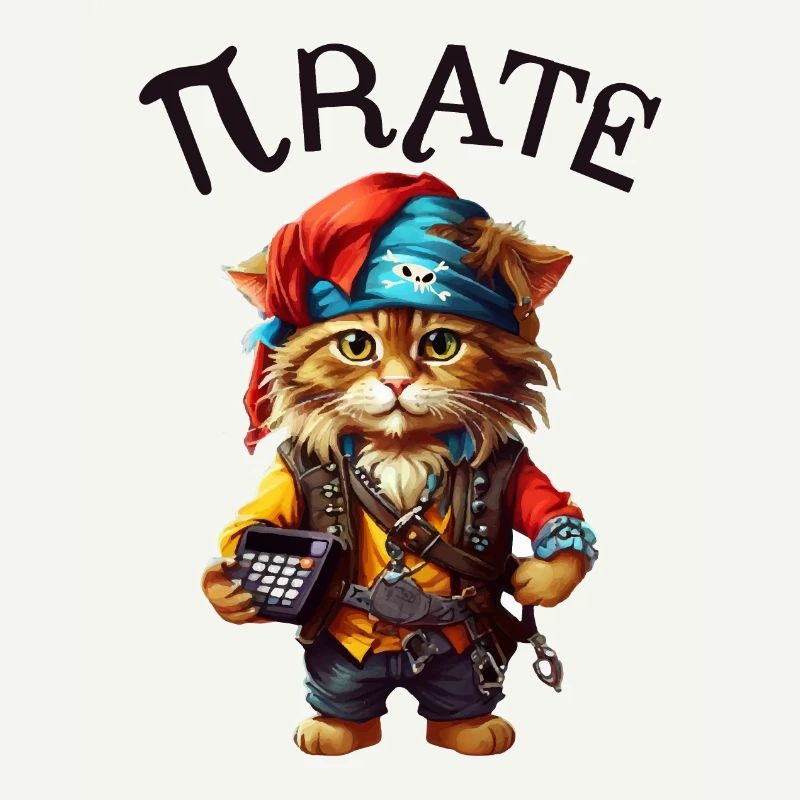 Chat pirate de Pi Day