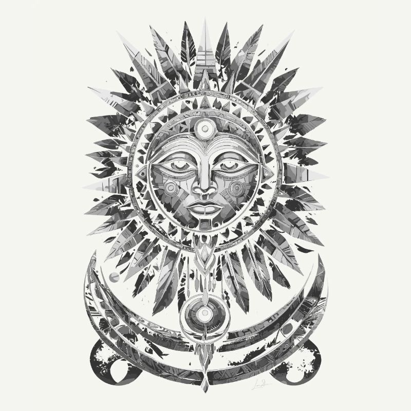 Inca Sun Geometric Silver