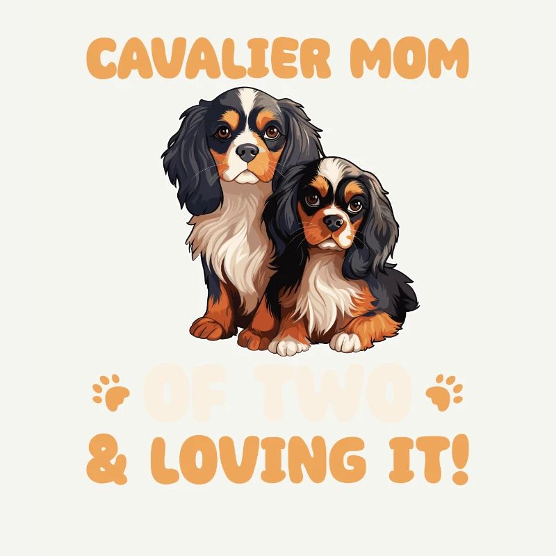 Cavalier King Charles Spaniel Cavalier Maman de deux enfants