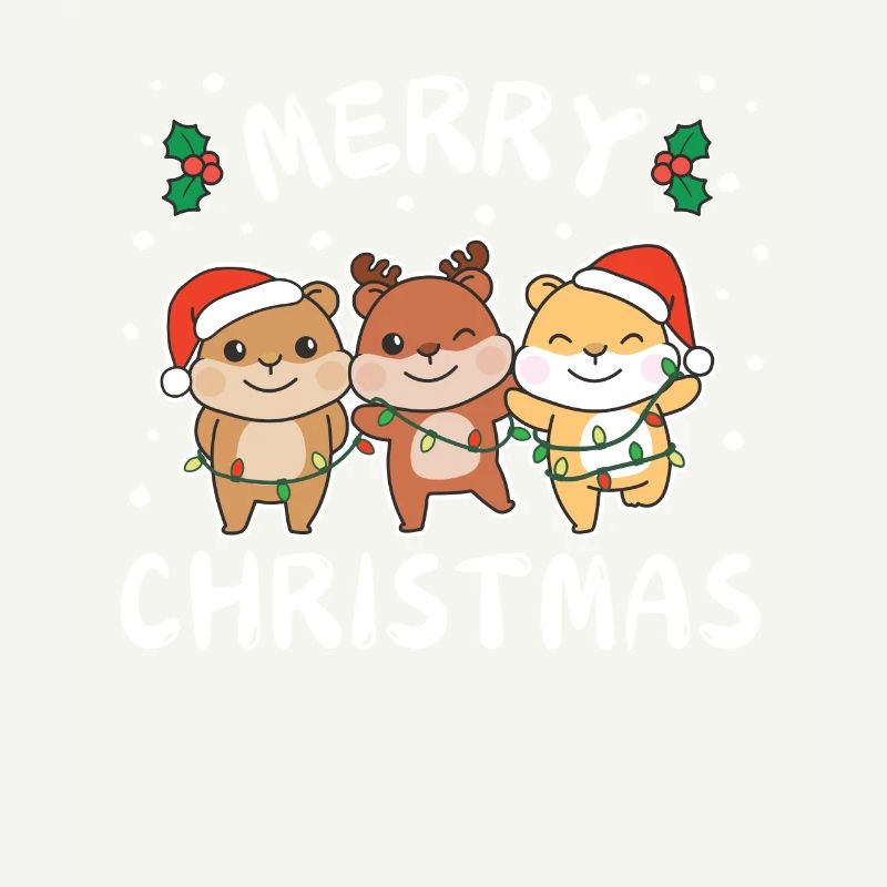 Joyeux Noël Hamster mignon Noël