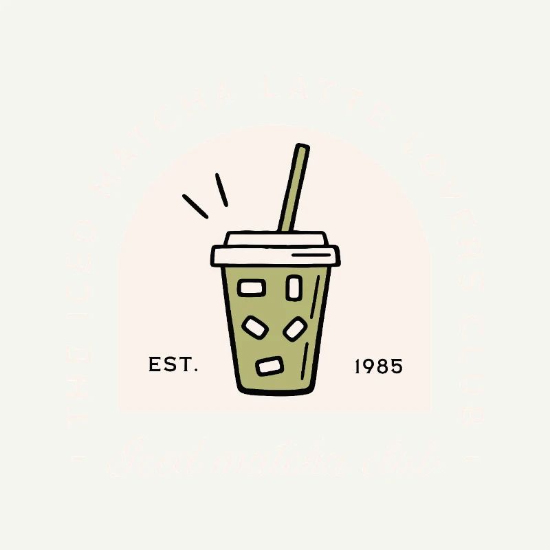 Iced matcha latte boisson japonaise humour