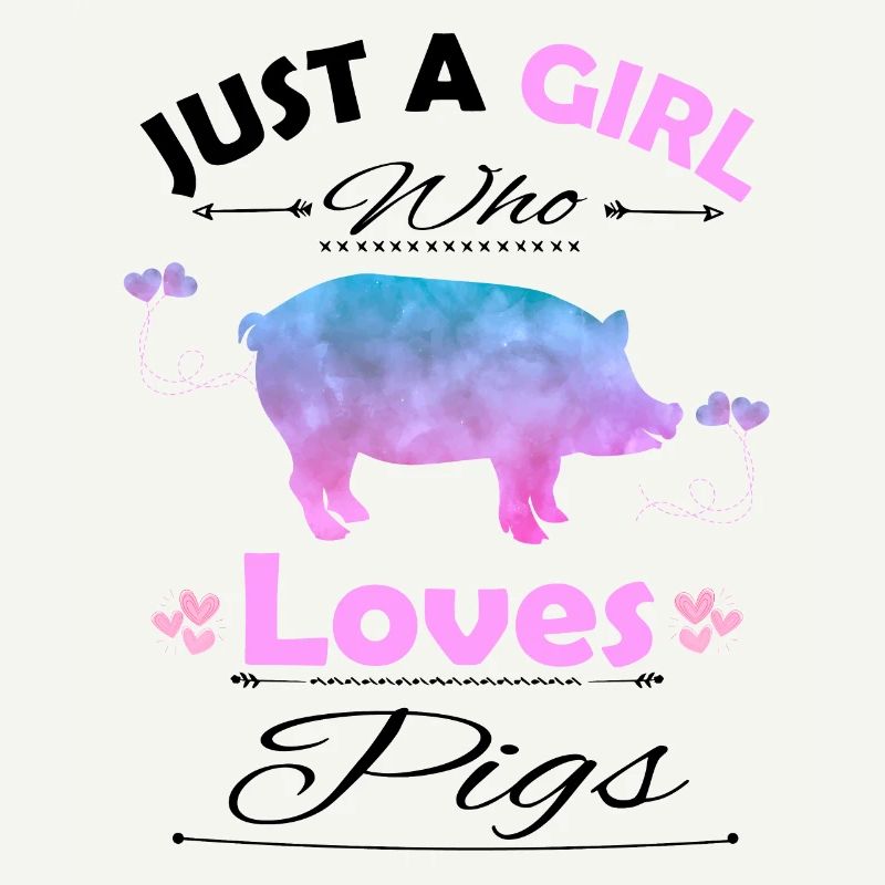 Nur ein Mädchen, das Schweine liebt, Schweineliebhaber-Mädchen-Geschenk