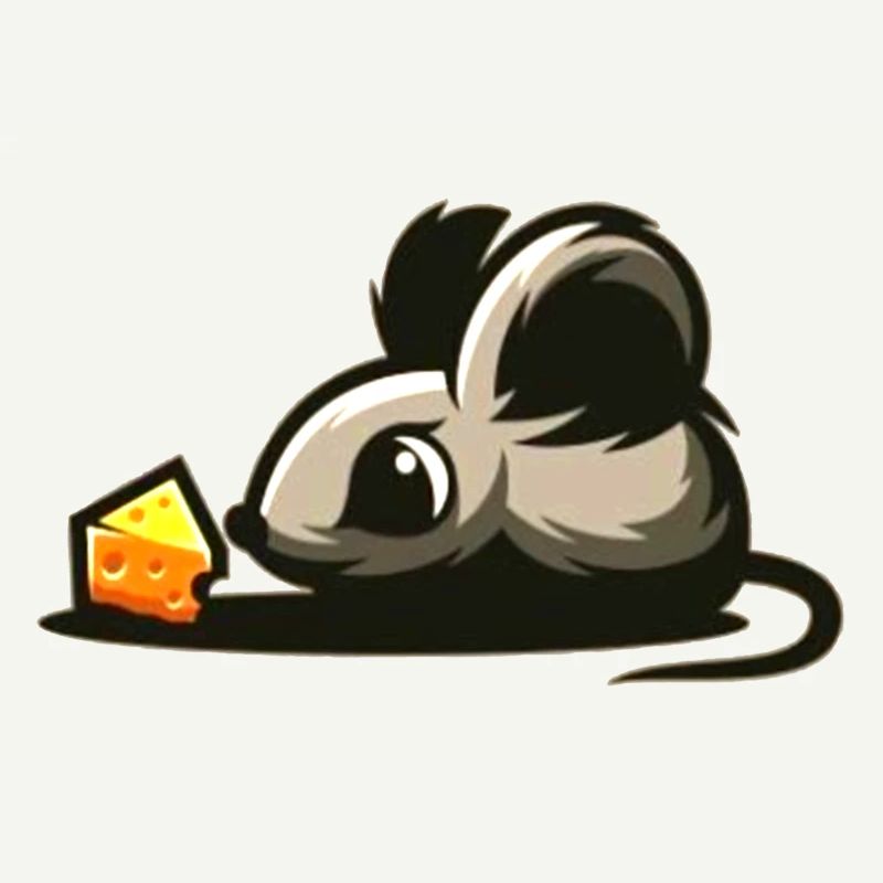 Baby mouse with cheese