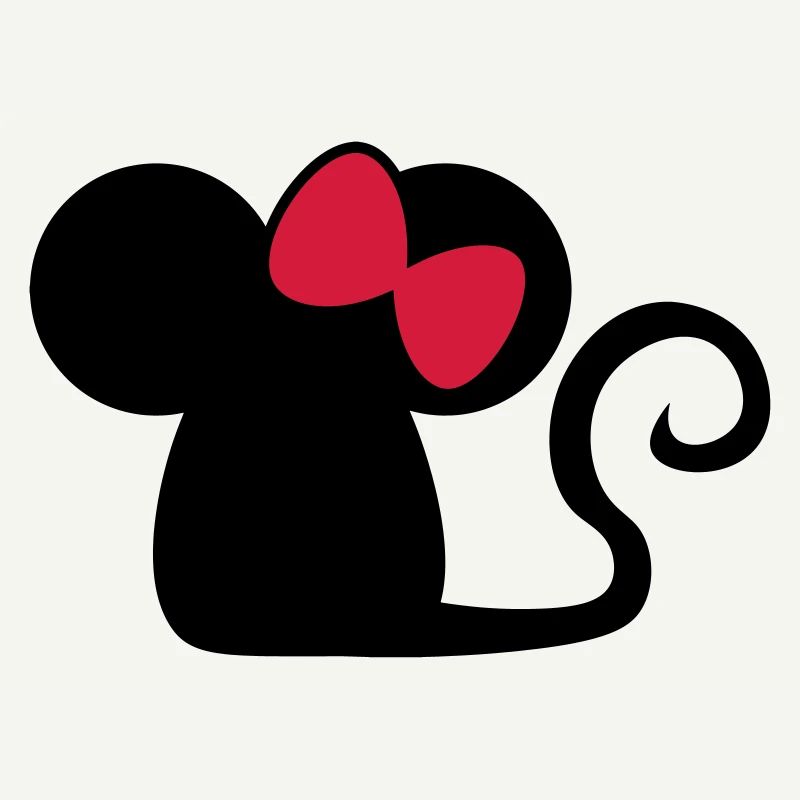 Mäuschenschleife / mouse with bow Cute mouse