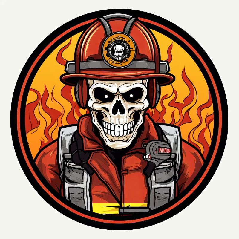 Brigade de pompiers squelette