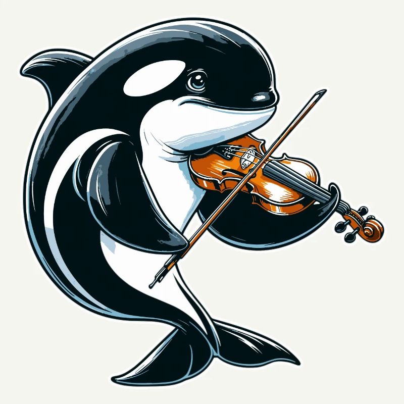 Orque jouant du violon