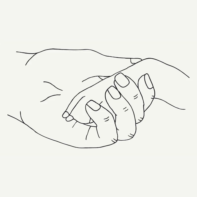 Hand mit Pfote