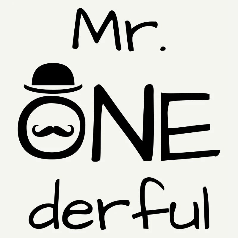 Mr ONEderful - 1. Geburtstag Geschenk niedlich