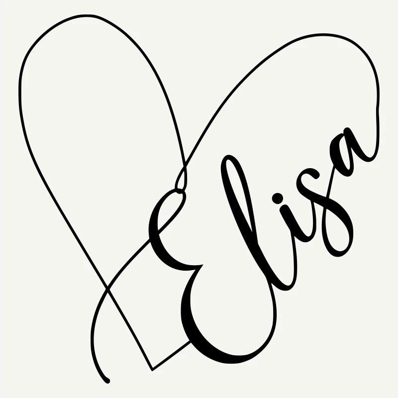 Elisa Name Heart Line