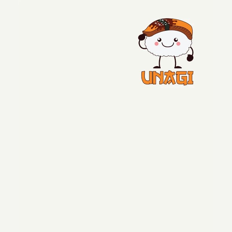 Unagi Funny Grilled Fish Comic design