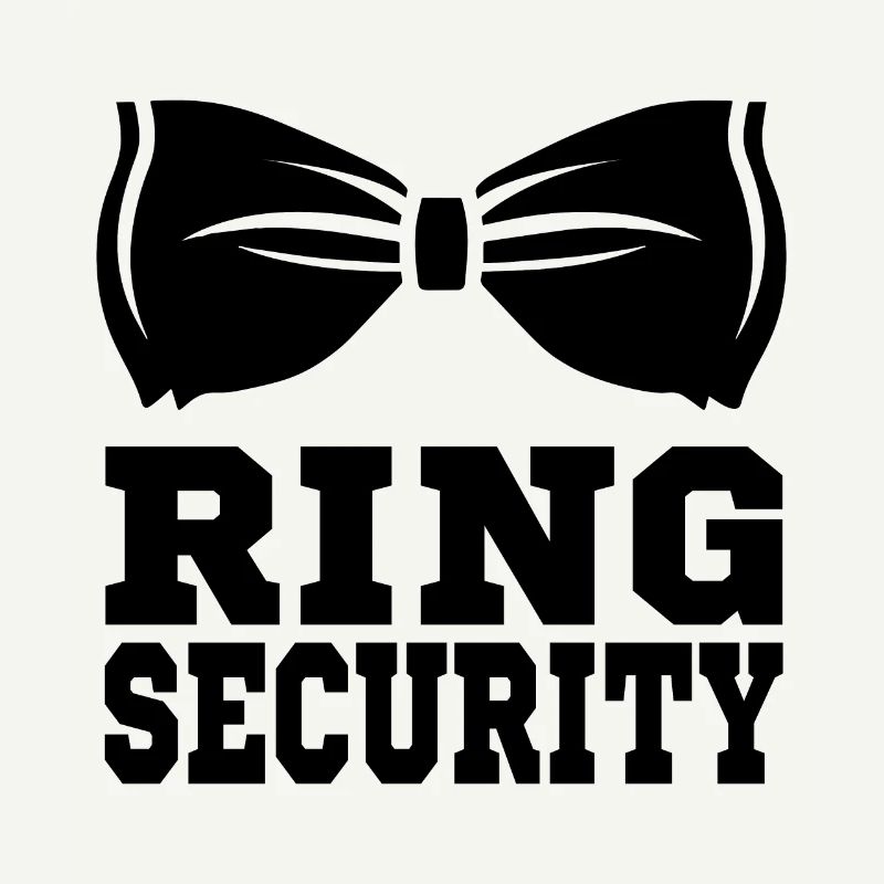 Ring Security Mit Fliege Hochzeitsgeschenke