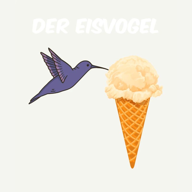 Der Eisvogel liebt leckeres Eis