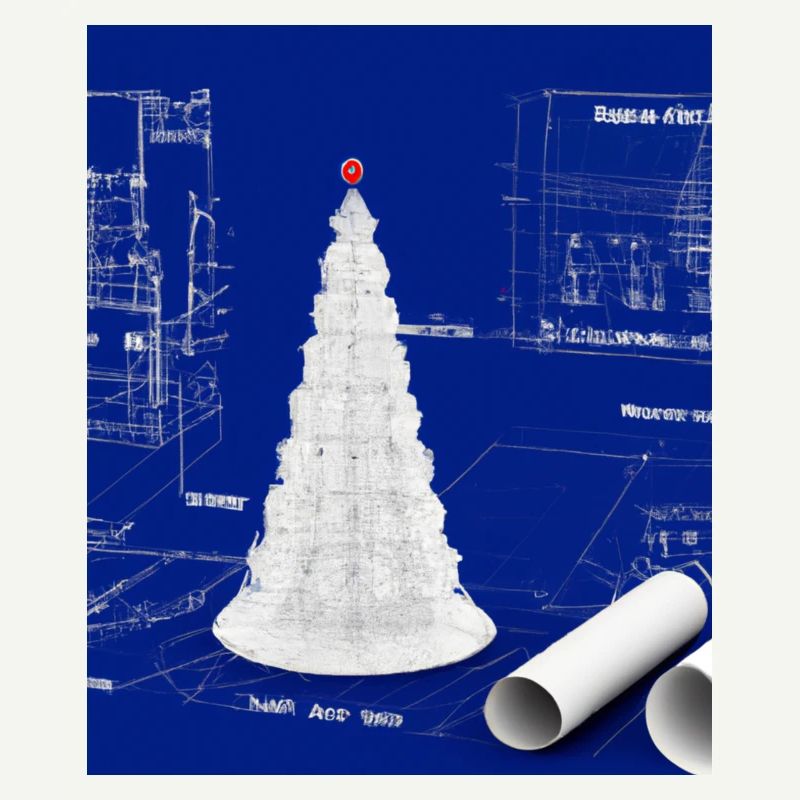 Weihnachten Weihnachtsbaum Schematic Blaupause