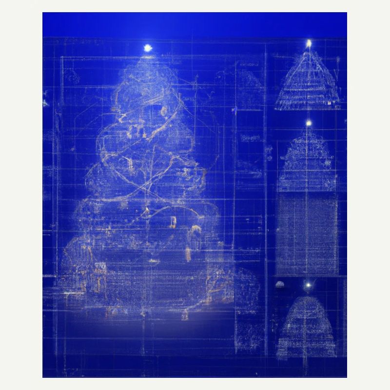 Plan schématique de l’arbre de Noël