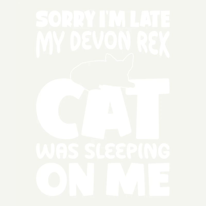 Désolé, je suis trop tard - Devon Rex Cat