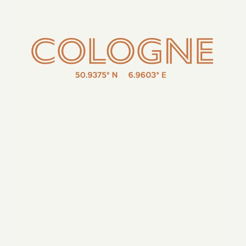 Germany city coordinates - Cologne