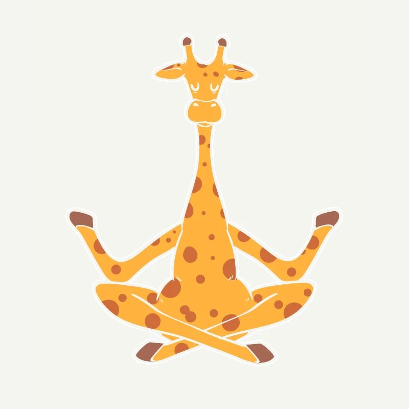 Meditationsgiraffe Yogalehrer
