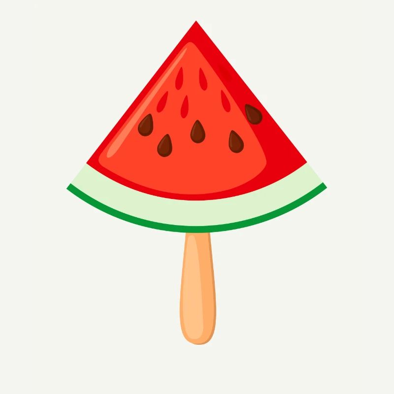 Une crème glacée à la pastèque aux fruits et à la pastèque