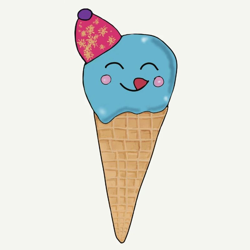 Cornet de crème glacée