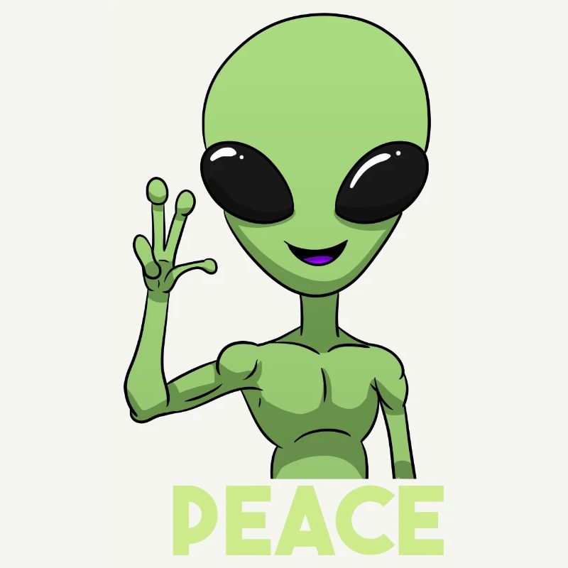 Peace Alien Peace Sign
