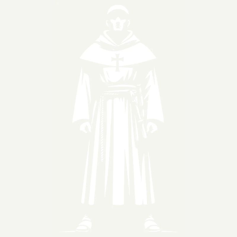 Design de moine cool – Moines chrétiens dans le monastère