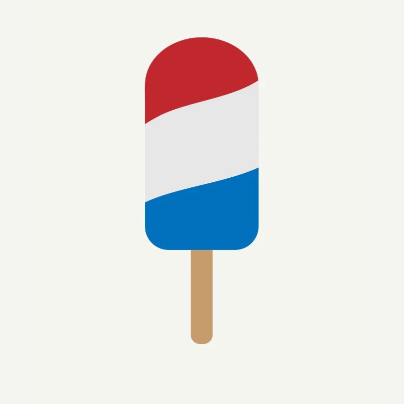 ICE - red white blue
