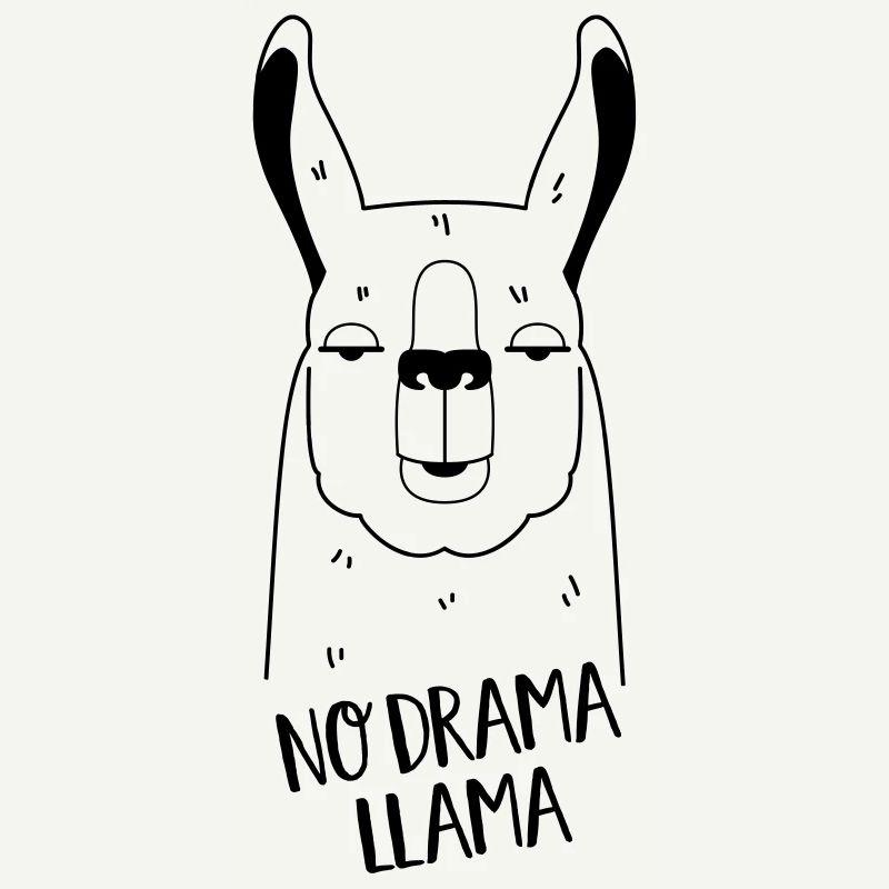 No Drama Llama - Funny Gift Idea