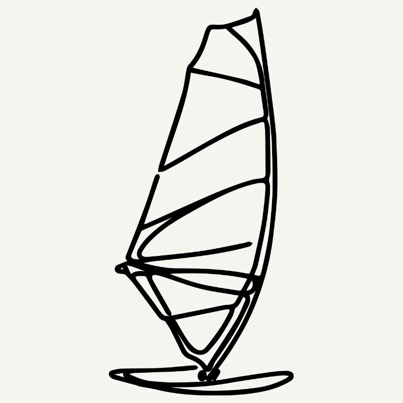 Sailing Board Drawing
