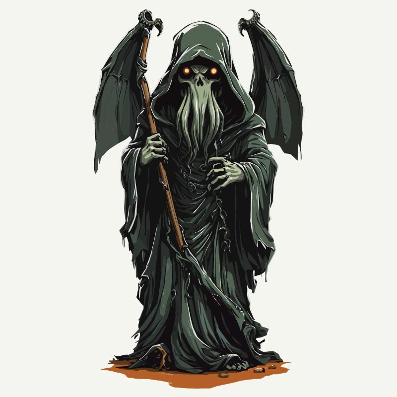 Druids Grim Reaper Tentacle Horror Halloween