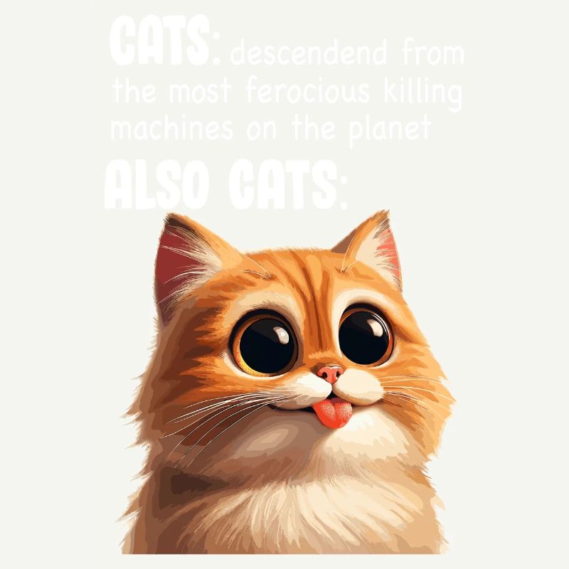 Niedliches Katzen-Meme