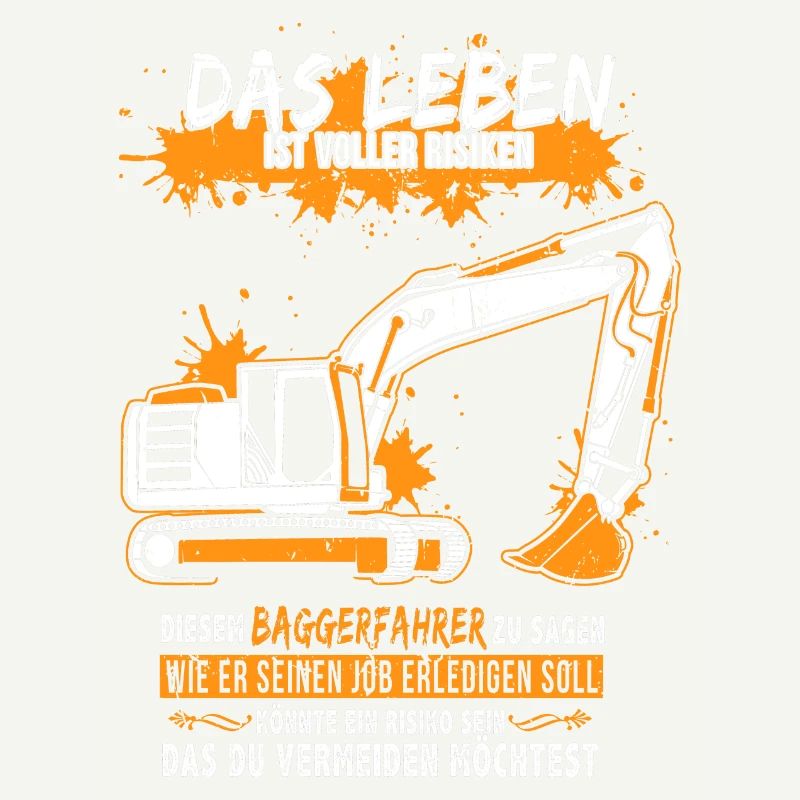 Baggerfahrer mit Bagger