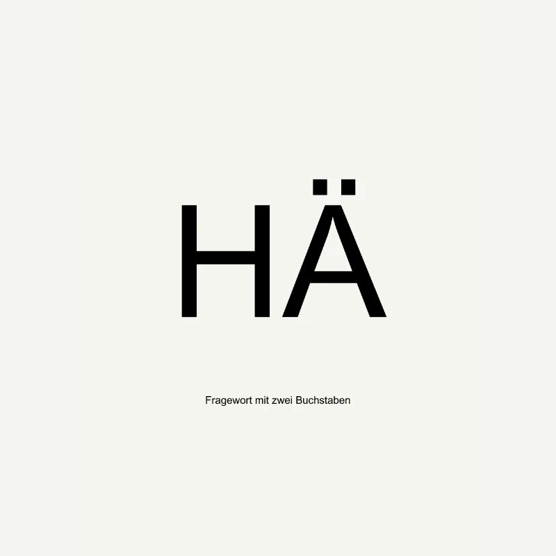 Affiche "HÄ"