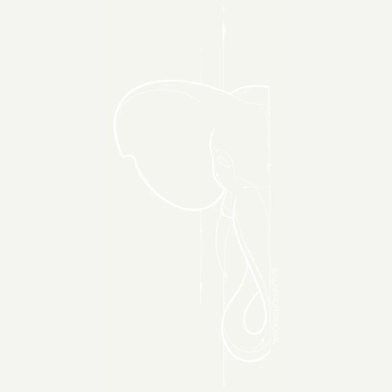 Conception de tatouage d’éléphant