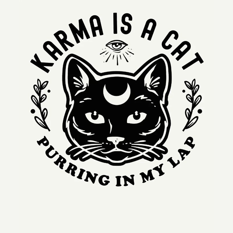 Karma Is A Cat Purring In My Lap Celestial