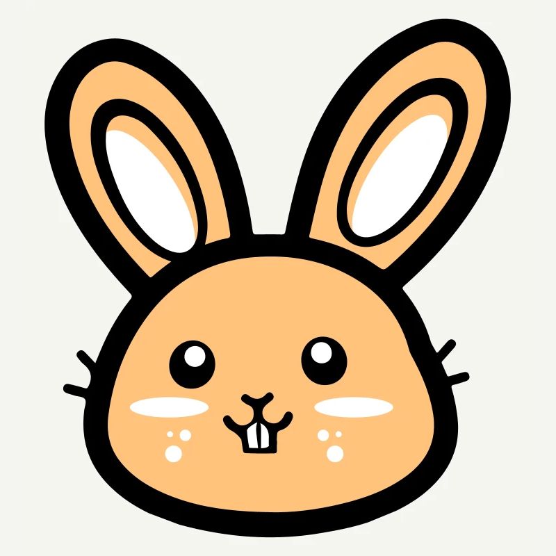 Tête de lapin Icône de lapin de Pâques