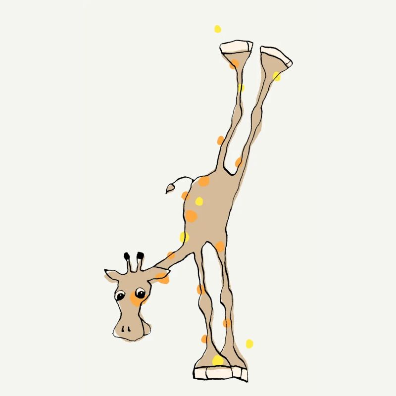 giraffe handstand