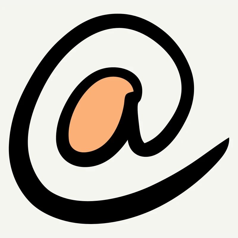 @ signe. Ät / À Symbole. Icônes Web. Émail.