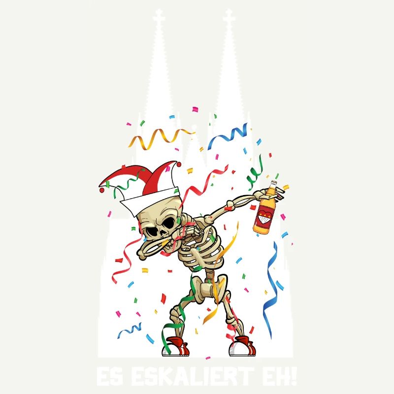 Carnaval Kölle Alaaf Dabbing Squelette Fun